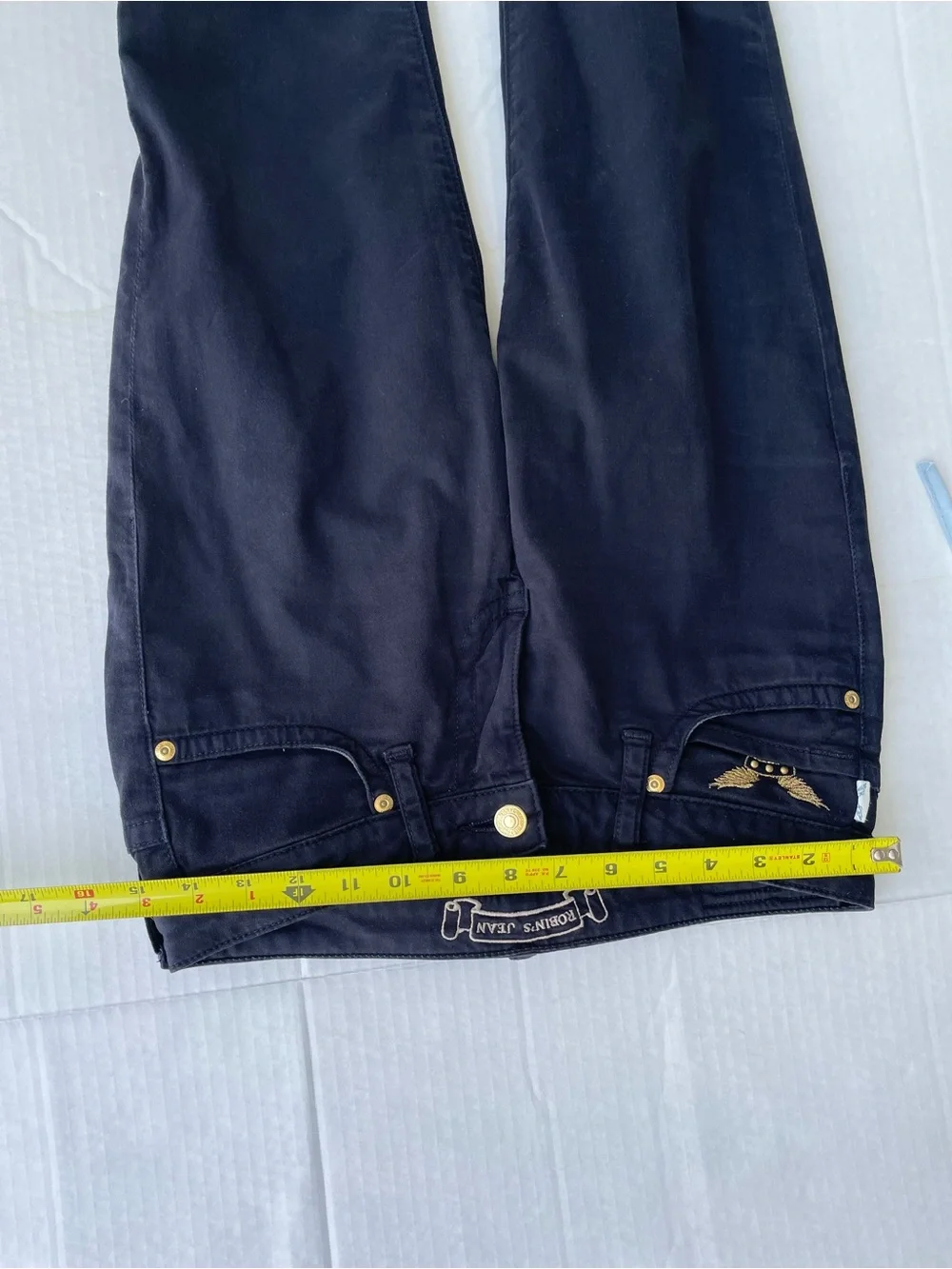 Robin's Jean Women's Black Skinny Jeans with Gold Hardware